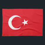 Serviette de cuisine avec Drapeau de Turquie<br><div class="desc">Ajoutez une touche de fierté turque à votre cuisine avec notre serviette de cuisine exclusive avec le drapeau de la Turquie! Réalisée avec une attention minutieuse aux détails, cette serviette de cuisine est plus qu’un simple élément fonctionnel, c’est une célébration du riche patrimoine turc et de la culture vivante. L'élégant...</div>