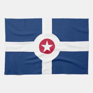 Serviette de cuisine avec Drapeau d'Indianapolis,