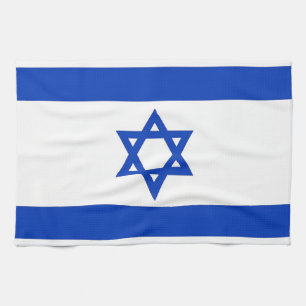 Serviette de cuisine avec Drapeau d'Israël