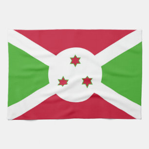 Serviette de cuisine avec Drapeau du Burundi
