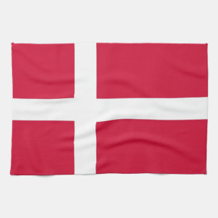 Serviette de cuisine avec Drapeau du Danemark