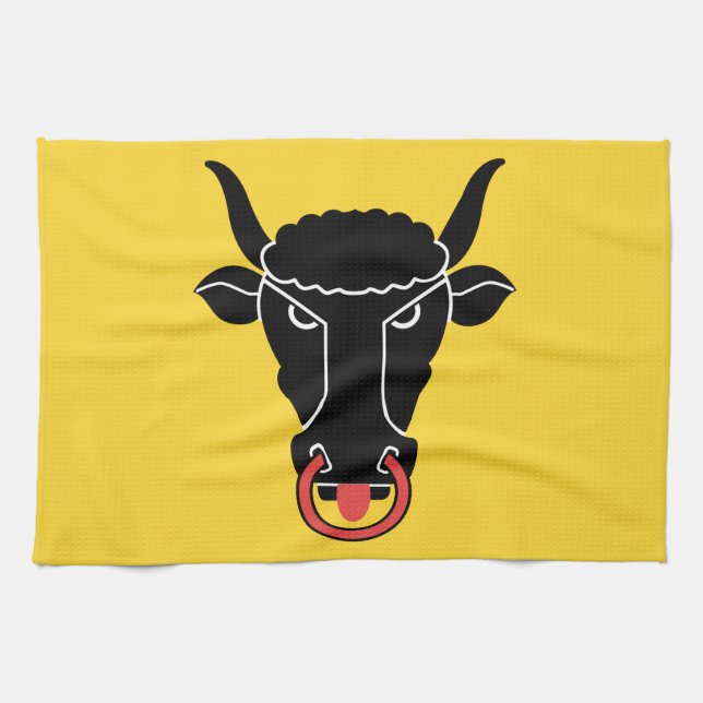 Serviette de cuisine avec drapeau d'Uri, Suisse (Horizontal)