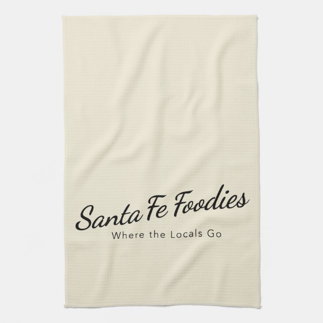 Serviette de cuisine avec logo de Santa Fe Foodies (Vertical)