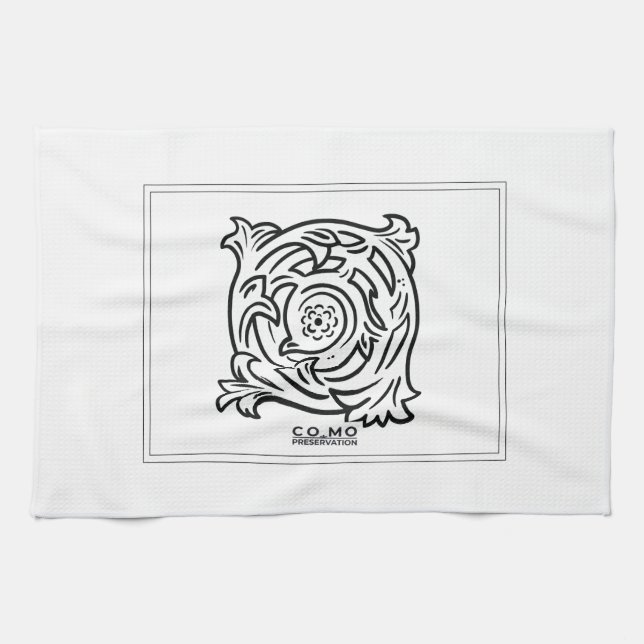 Serviette de cuisine avec logo intérieur (Horizontal)