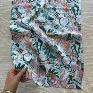 Serviette de cuisine : Baignade sous-marine