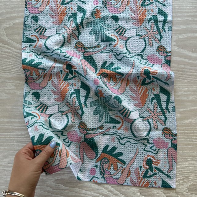 Serviette de cuisine : Baignade sous-marine (Créateur téléchargé)