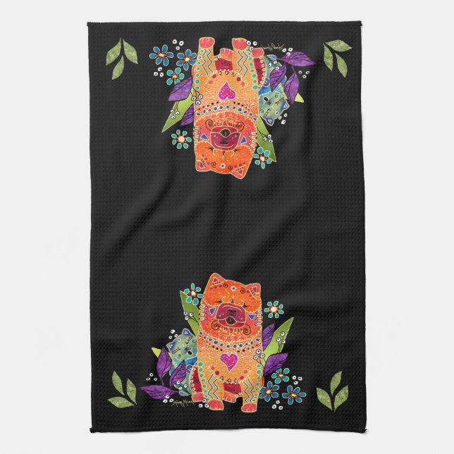 serviette de cuisine BINDI aux ombres lisses (Vertical)