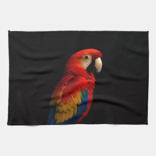 Serviette de cuisine Black 4 Luxe avec perroquet é