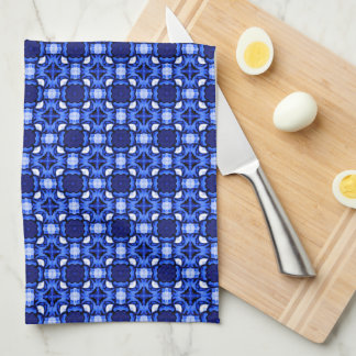 Serviette de cuisine bleue de Brunnera par
