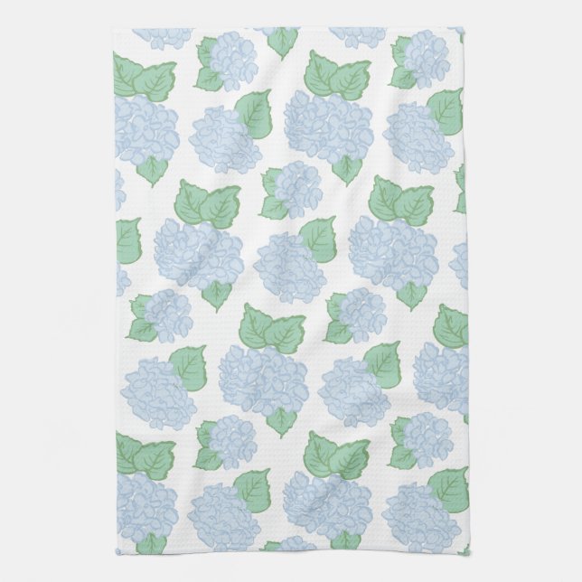 Serviette de cuisine Blue Hydrangea (Vertical)