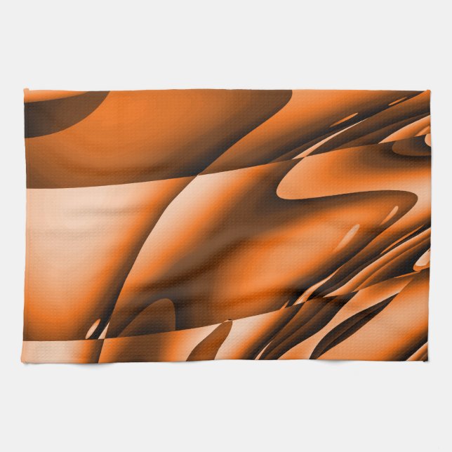 Serviette de cuisine brûlée d'abrégé sur orange (Horizontal)