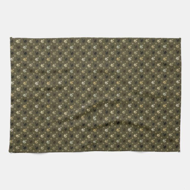 Serviette de cuisine / Café (Horizontal)