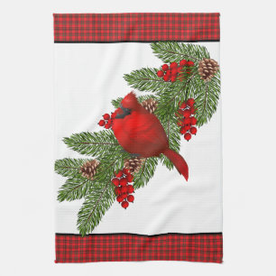 Serviette de cuisine - Cardinal de Noël
