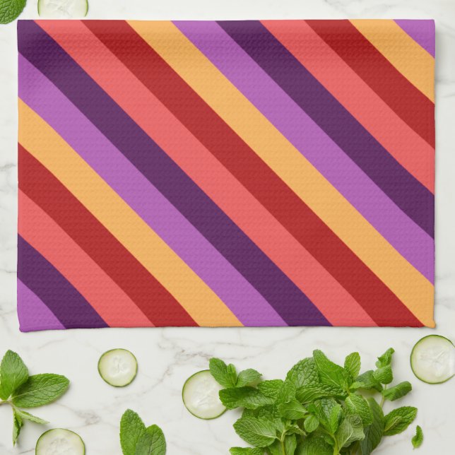 Serviette de cuisine Cherry Red Violet (Plié)