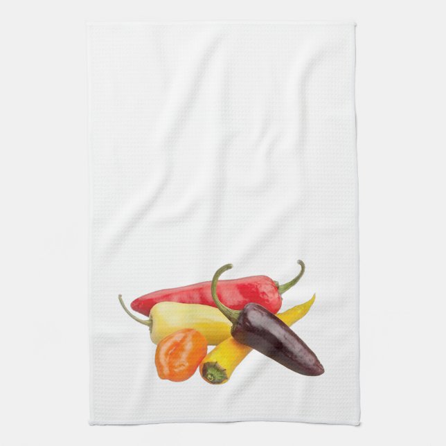 Serviette de cuisine 'Chili Peppers' (Vertical)
