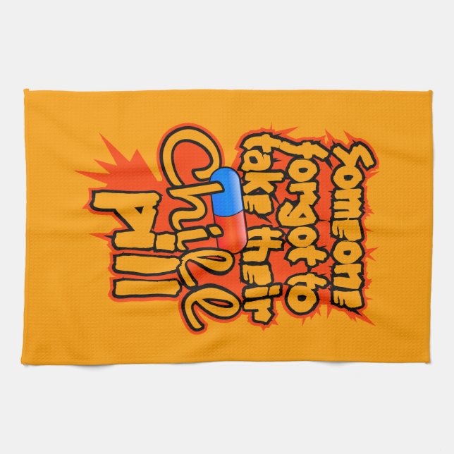Serviette de cuisine Chill Pill (Horizontal)