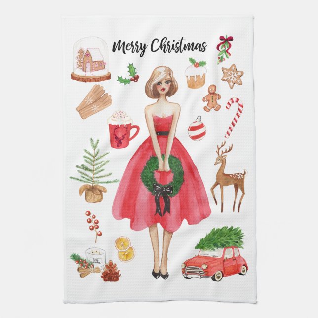 Serviette de cuisine Christmas Joy (Vertical)