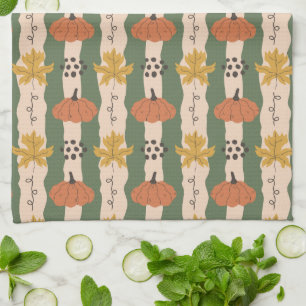 Serviette de cuisine Citrouille à main et Motif fe
