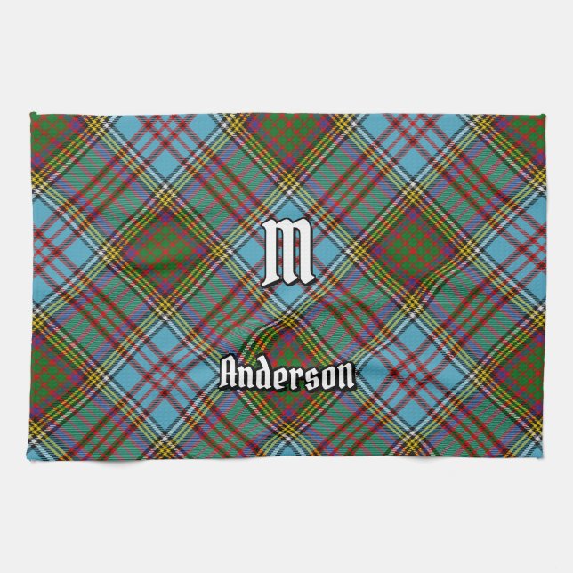 Serviette de cuisine Clan Anderson Tartan (Horizontal)