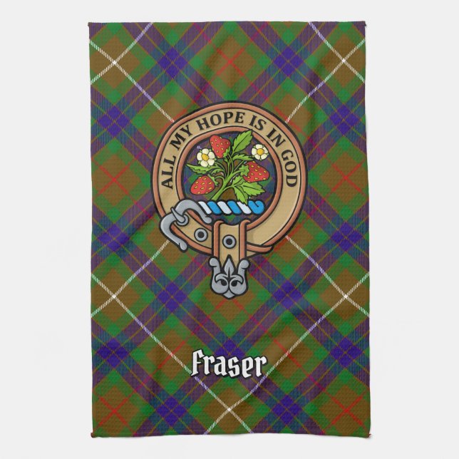 Serviette de cuisine Clan Fraser Crest (Vertical)
