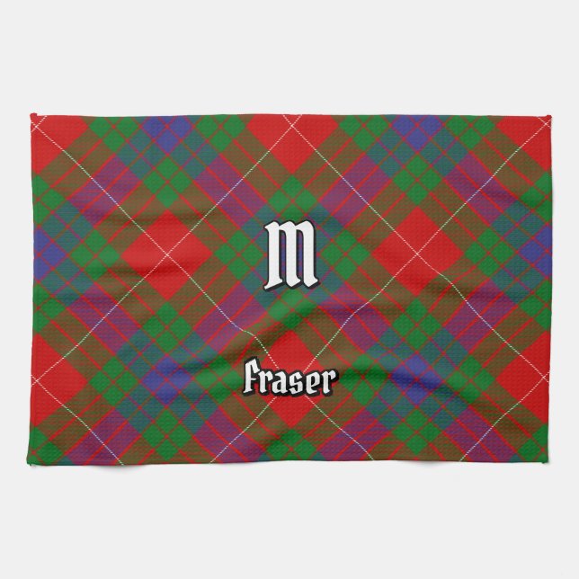 Serviette de cuisine Clan Fraser Tartan (Horizontal)