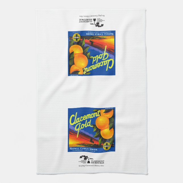 Serviette de cuisine - Claremont CA - Claremont Go (Vertical)