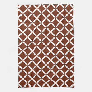 Serviette de cuisine classique Brown Motif