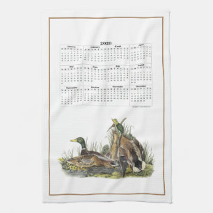 Serviette de cuisine classique de calendrier de la