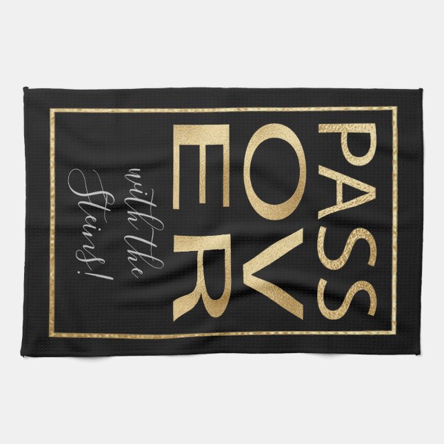 Serviette de cuisine classique en or Passover (Horizontal)