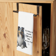 Serviette de cuisine Collie
