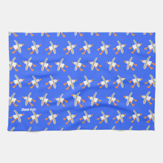 Serviette de cuisine d'art : Mouettes de