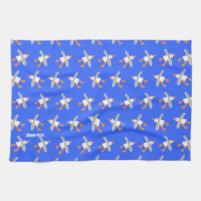 Serviette de cuisine d'art : Mouettes de (Horizontal)