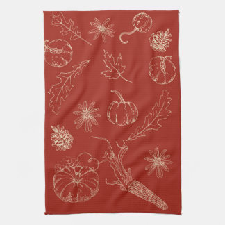 Serviette de cuisine d'automne