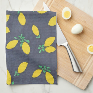 Serviette de cuisine de baisses de citron