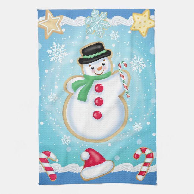 Serviette de cuisine de biscuit de bonhomme de (Vertical)