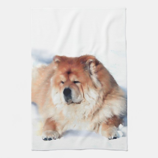Serviette de cuisine de bouffe de heARTdog de (Vertical)