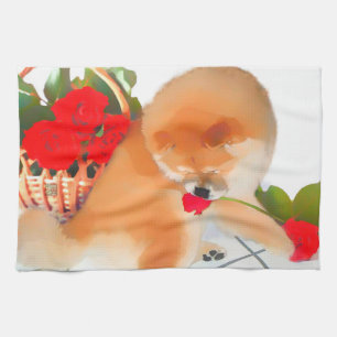 Serviette de cuisine de bouffe de heARTdog de RENY