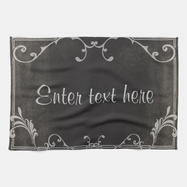 Serviette de cuisine de carte de manuscrit de film (Horizontal)