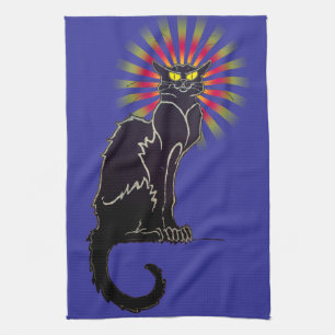 Serviette de cuisine de chat noir de Le Chat Noir