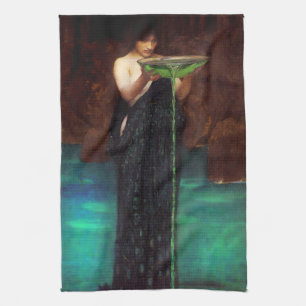 Serviette de cuisine de Circe Invidiosa de châtea
