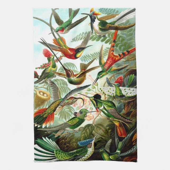 Serviette de cuisine de colibris (Vertical)