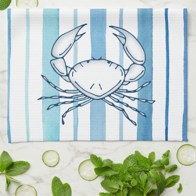 Serviette de cuisine de crabe (Plié)