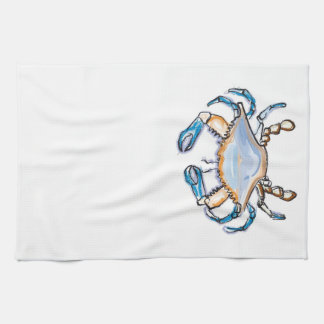 Serviette de cuisine de crabe bleu