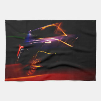 serviette de cuisine de danse de voiture violet