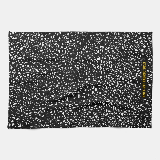 Serviette de cuisine de dessin simple de B/W (Horizontal)