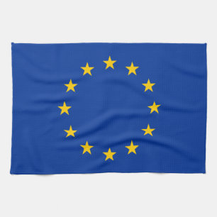 Serviette de cuisine de drapeau d'UE