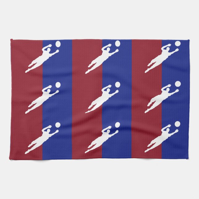 Serviette de cuisine de football (Horizontal)