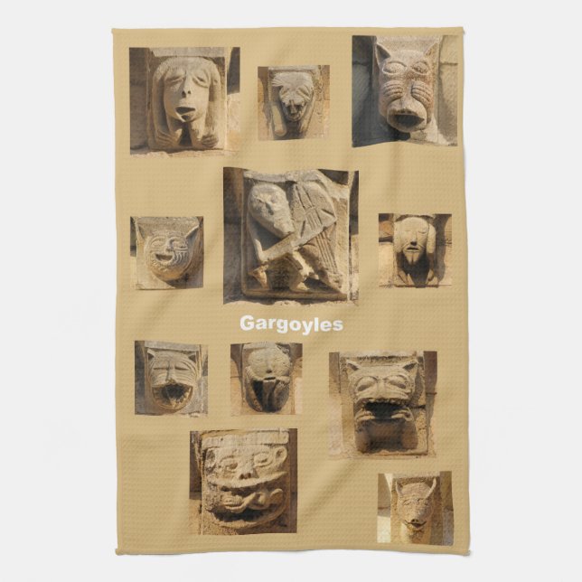 Serviette de cuisine de gargouilles (Vertical)