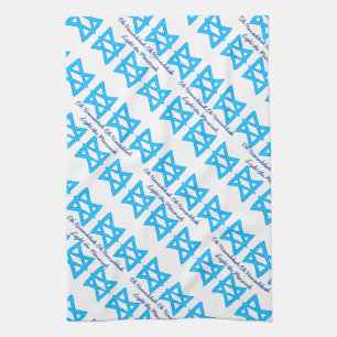 Serviette de cuisine de "Hanoukka" d'étoile de