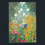 Serviette de cuisine de jardin d'agrément de<br><div class="desc">Serviette de cuisine de jardin d'agrément de Gustav Klimt. Peinture à l'huile sur la toile à partir de 1907. Accompli pendant sa phase d'or, le jardin d'agrément est l'une des peintures de paysage les plus célèbres de Klimt. L'éclat de couleurs d'été en avant dans ce travail avec un beau mélange...</div>